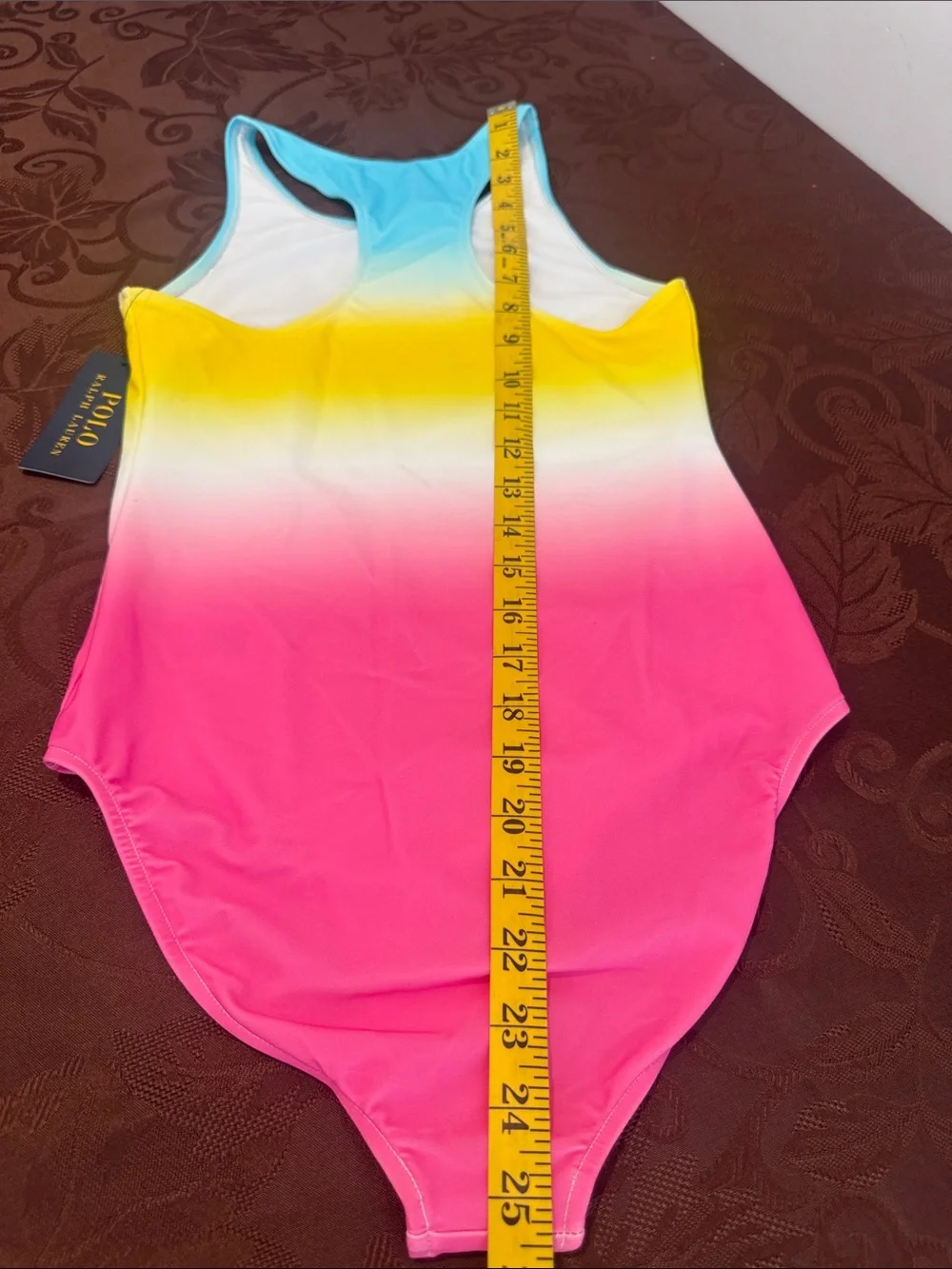 Polo by Ralph Lauren Girls One Piece Swimsuit. Size 12